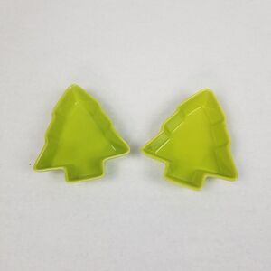 Celebrate It Mini‎ Green Christmas Tree Candy/Nut Dish Set
